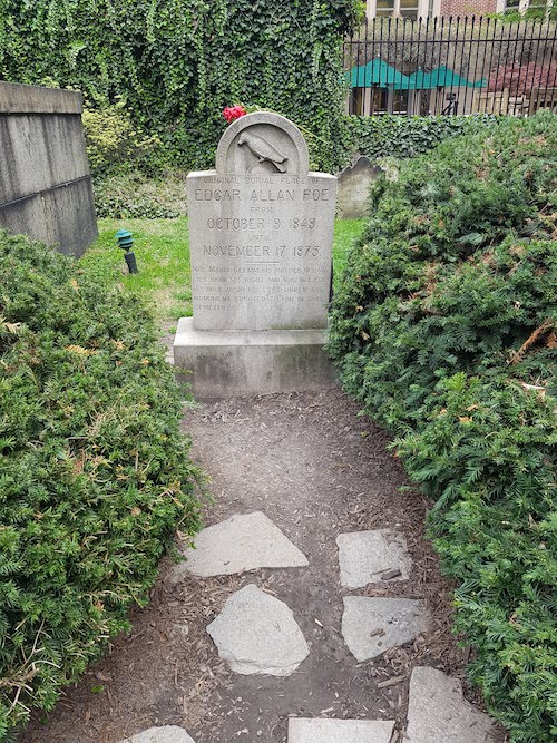 Previous grave of Edgar Allan Poe