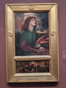 Painting of Beatrice Portinari by Dante Gabriel Rossetti